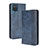 Leather Case Stands Flip Cover Holder BY4 for Samsung Galaxy M32 4G Blue