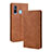 Leather Case Stands Flip Cover Holder BY4 for Samsung Galaxy M40