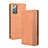 Leather Case Stands Flip Cover Holder BY4 for Samsung Galaxy S20 FE 5G Brown