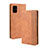 Leather Case Stands Flip Cover Holder BY4 for Samsung Galaxy S20 Plus 5G Brown