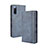 Leather Case Stands Flip Cover Holder BY4 for Sony Xperia 10 III Lite Blue