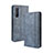 Leather Case Stands Flip Cover Holder BY4 for Sony Xperia 5 II Blue