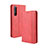 Leather Case Stands Flip Cover Holder BY4 for Sony Xperia 5 II Red