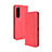 Leather Case Stands Flip Cover Holder BY4 for Sony Xperia 5 III Red