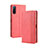 Leather Case Stands Flip Cover Holder BY4 for Sony Xperia L4 Red