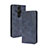 Leather Case Stands Flip Cover Holder BY4 for Sony Xperia PRO-I Blue
