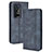 Leather Case Stands Flip Cover Holder BY4 for Vivo X70 Pro+ Plus 5G Blue