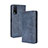 Leather Case Stands Flip Cover Holder BY4 for Vivo Y11s Blue