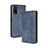 Leather Case Stands Flip Cover Holder BY4 for Vivo Y20s Blue