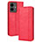 Leather Case Stands Flip Cover Holder BY4 for Vivo Y77 5G Red