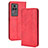 Leather Case Stands Flip Cover Holder BY4 for Xiaomi Poco F4 5G Red