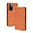 Leather Case Stands Flip Cover Holder BY4 for Xiaomi Redmi Note 11 Pro+ Plus 5G Brown