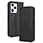 Leather Case Stands Flip Cover Holder BY4 for Xiaomi Redmi Note 12 Pro 5G Black