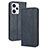 Leather Case Stands Flip Cover Holder BY4 for Xiaomi Redmi Note 12 Pro 5G Blue