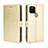 Leather Case Stands Flip Cover Holder BY5 for Google Pixel 5 Gold