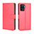 Leather Case Stands Flip Cover Holder BY5 for Oppo A94 4G Red