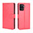 Leather Case Stands Flip Cover Holder BY5 for Oppo F19 Pro Red