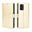 Leather Case Stands Flip Cover Holder BY5 for Oppo Reno6 Z 5G Gold