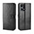 Leather Case Stands Flip Cover Holder BY5 for Oppo Reno7 4G Black