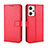 Leather Case Stands Flip Cover Holder BY5 for Oppo Reno7 A Red