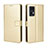 Leather Case Stands Flip Cover Holder BY5 for Oppo Reno7 Pro 5G Gold