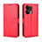 Leather Case Stands Flip Cover Holder BY5 for Oppo Reno8 5G Red
