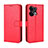 Leather Case Stands Flip Cover Holder BY5 for Oppo Reno9 5G Red