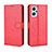 Leather Case Stands Flip Cover Holder BY5 for Realme 9i 4G Red