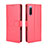 Leather Case Stands Flip Cover Holder BY5 for Sony Xperia 10 III Red