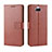 Leather Case Stands Flip Cover Holder BY5 for Sony Xperia 10 Plus Brown