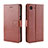 Leather Case Stands Flip Cover Holder BY5 for Sony Xperia Ace Brown