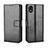 Leather Case Stands Flip Cover Holder BY5 for Sony Xperia Ace III Black