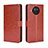 Leather Case Stands Flip Cover Holder BY5 for Xiaomi Mi 10i 5G Brown