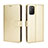 Leather Case Stands Flip Cover Holder BY5 for Xiaomi Poco M3 Gold