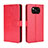 Leather Case Stands Flip Cover Holder BY5 for Xiaomi Poco X3 NFC Red