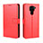 Leather Case Stands Flip Cover Holder BY5 for Xiaomi Redmi 10X 4G Red