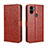 Leather Case Stands Flip Cover Holder BY5 for Xiaomi Redmi A1 Plus Brown