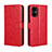 Leather Case Stands Flip Cover Holder BY5 for Xiaomi Redmi Note 11R 5G Red