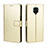 Leather Case Stands Flip Cover Holder BY5 for Xiaomi Redmi Note 9 Pro Gold