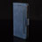 Leather Case Stands Flip Cover Holder BY6 for Google Pixel 4a Blue
