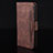 Leather Case Stands Flip Cover Holder BY6 for Google Pixel 4a Brown