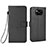 Leather Case Stands Flip Cover Holder BY6 for Xiaomi Poco X3 NFC Black