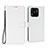 Leather Case Stands Flip Cover Holder BY6 for Xiaomi Redmi 10C 4G White
