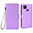 Leather Case Stands Flip Cover Holder BY6 for Xiaomi Redmi 9C NFC Purple