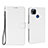 Leather Case Stands Flip Cover Holder BY6 for Xiaomi Redmi 9C NFC White