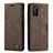 Leather Case Stands Flip Cover Holder C01S for Huawei P40 Brown