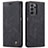 Leather Case Stands Flip Cover Holder C01S for Samsung Galaxy A23 5G Black