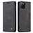 Leather Case Stands Flip Cover Holder C01S for Samsung Galaxy A31 Black