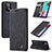 Leather Case Stands Flip Cover Holder C01S for Samsung Galaxy A52 5G