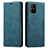 Leather Case Stands Flip Cover Holder C01S for Samsung Galaxy A71 5G Blue
